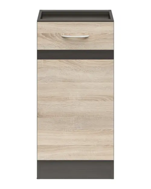 Szafka kuchenna dolna Junona Line 40 cm prawa dąb sonoma