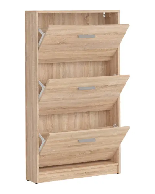 Zapatero Nepo Plus 70 cm con 3 puertas roble sonoma