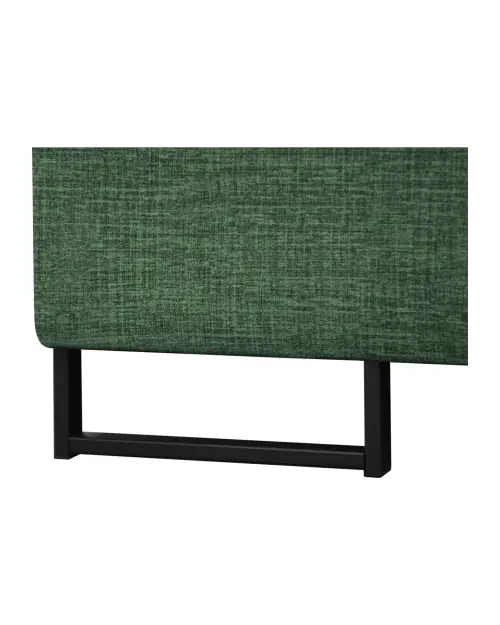 Left-hand corner sofa Aragon pull-out with adjustable headrest and seat green