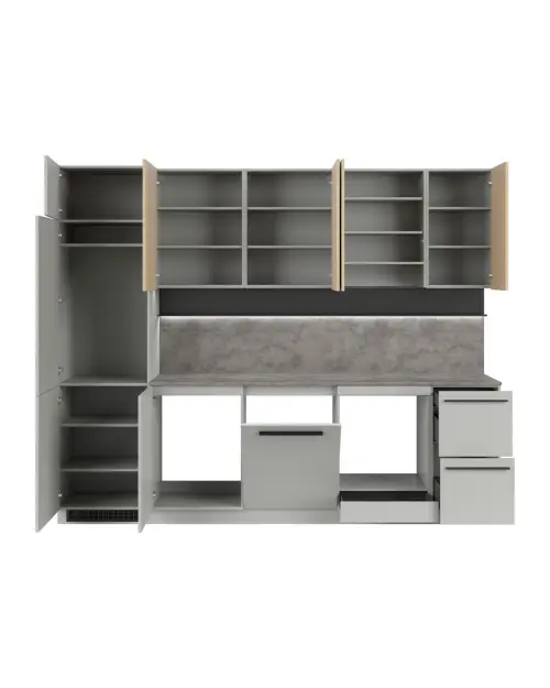 Estantes adicionales Milino grises para armario de frigorífico