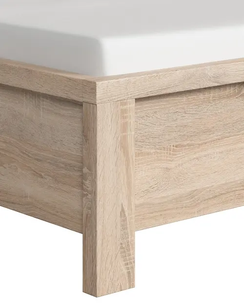 Cama Kaspian 140x200 roble sonoma