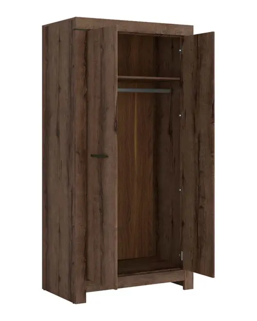 Armario de dos puertas Balin 98 cm roble monastery