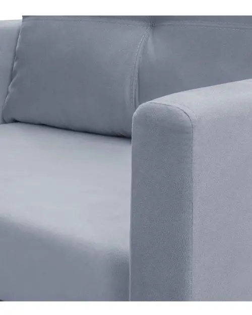 Диван односпальный раскладной Bunio с ящиком серый