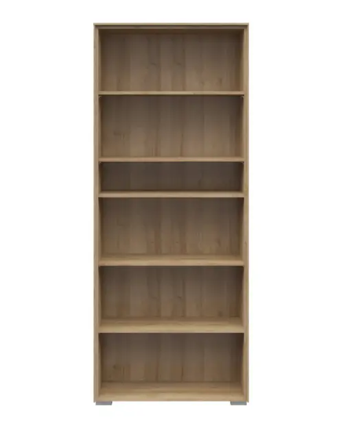Estantería Nevada A 81 cm con 5 estantes roble riviera