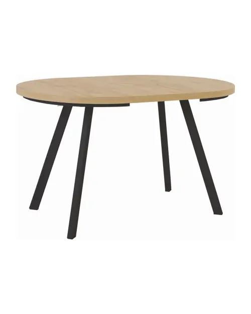 Extendable table Pares artisan oak/black 90-180x90