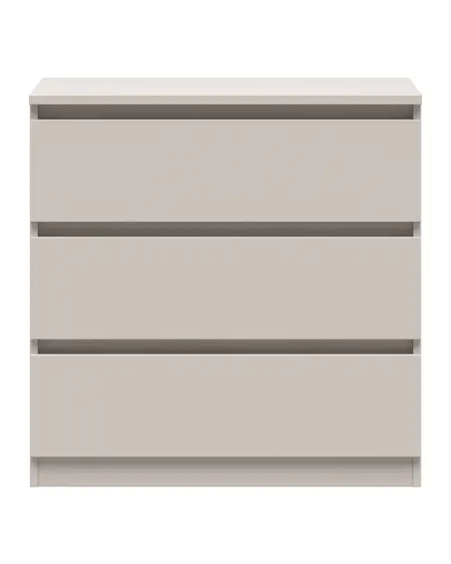 Cómoda Tetrix 75 cm con 3 cajones cachemira