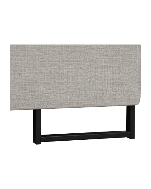 Right-hand corner sofa bed Aragon with adjustable headrest and seat beige