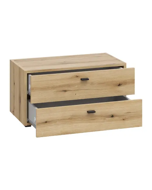Cómoda System 64 con 2 cajones roble coast evoke
