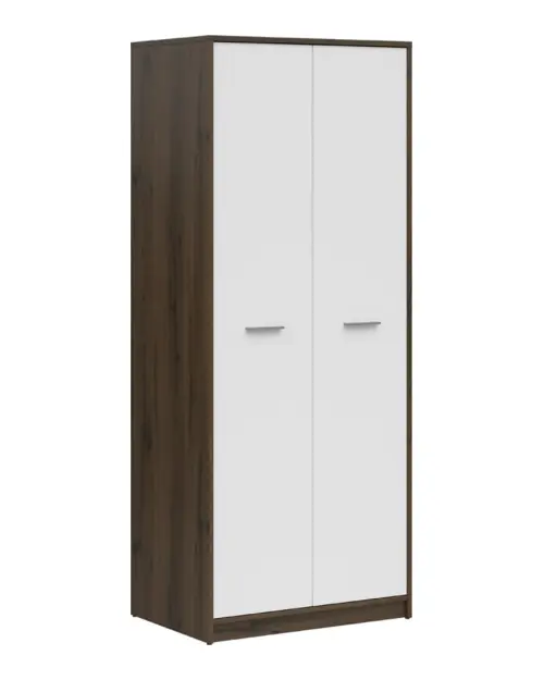 Armario de dos puertas Nepo Plus 80 cm roble noble/blanco