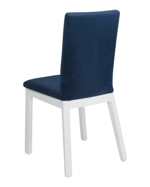 Silla tapizada Holten 2 de terciopelo azul marino