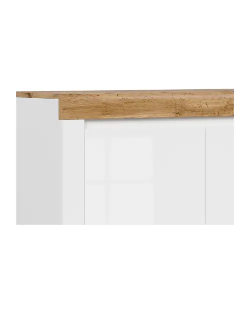 Mueble Holten 106 cm de dos puertas blanco brillo