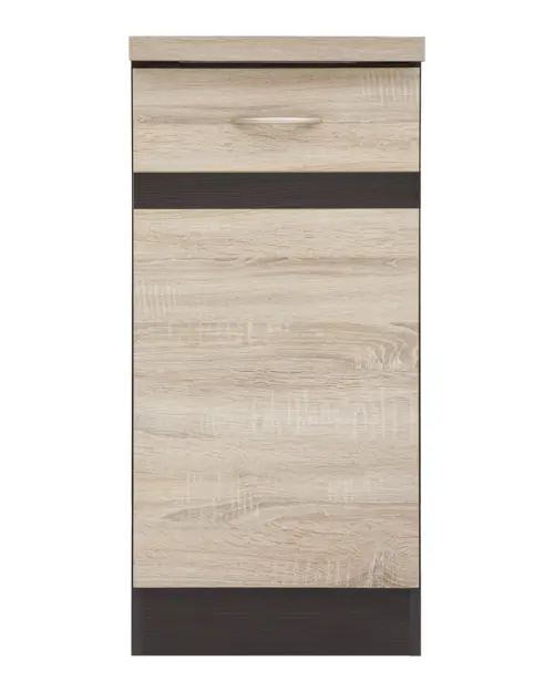 Mueble de cocina bajo Junona Line 40 cm izquierdo roble sonoma con encimera