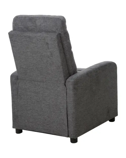 Sillón tradicional Monti con función relax gris oscuro