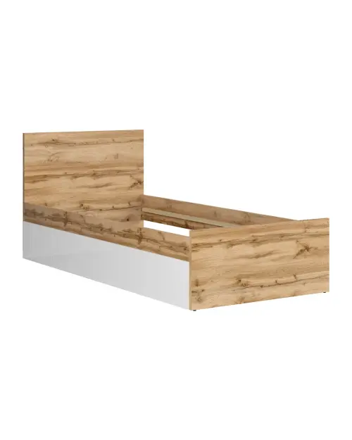 Cama Nuis 90x200 roble wotan