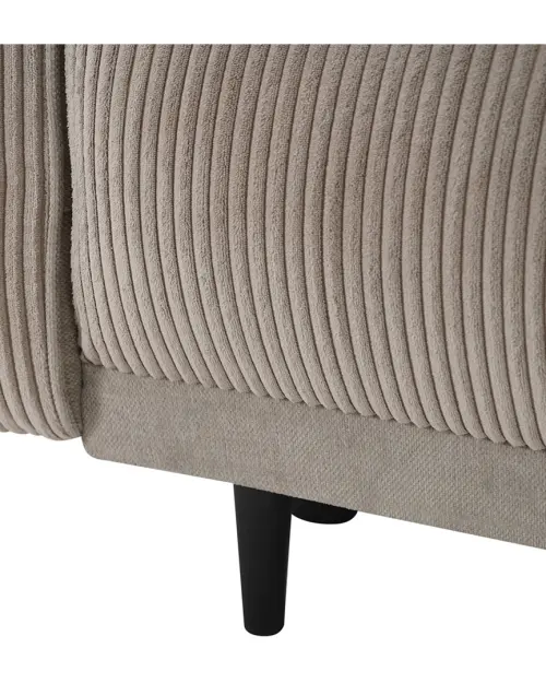 Трехместный диван Larisa 2 раскладной с ящиком, шенилловый бежевый