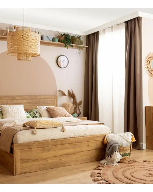 Cama Holten 160x200 roble waterford