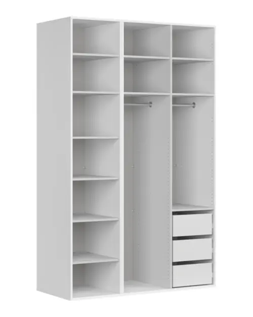 Modular wardrobe Flex 150 cm with 3 doors cashmere