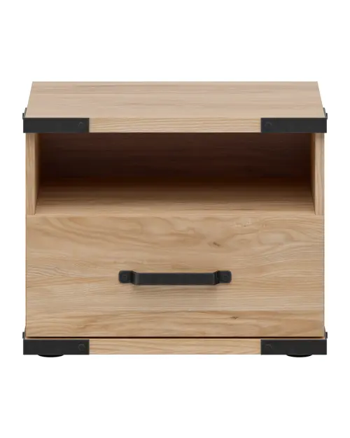 Mesita de noche Lara 50 cm con cajón fresno belarus