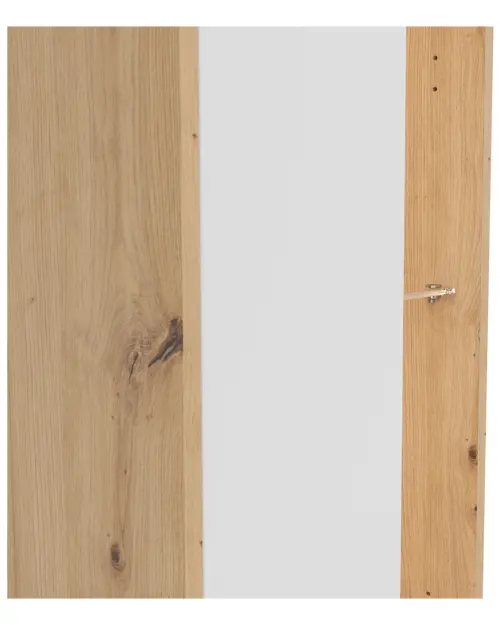 Estantería Gap 47 cm con puertas y 3 estantes roble artisan/blanco