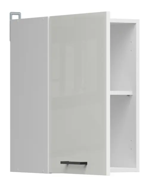 Armario de cocina superior Junona Line 40 cm izquierda/derecha brillo tiza
