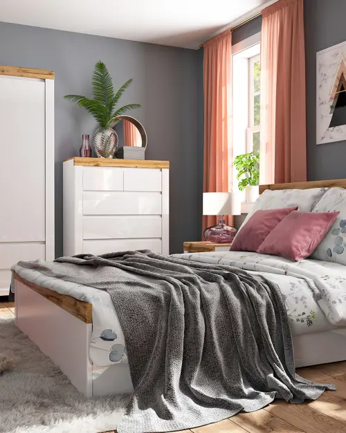 Cama Holten 180x200 blanca