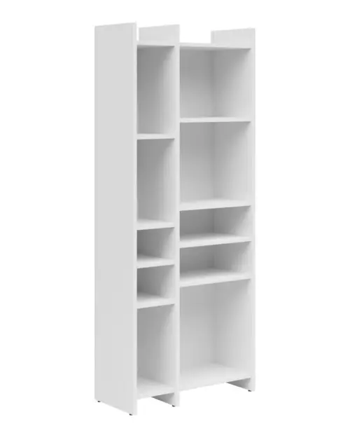 Shelving unit Benny 60 cm with 8 shelves white