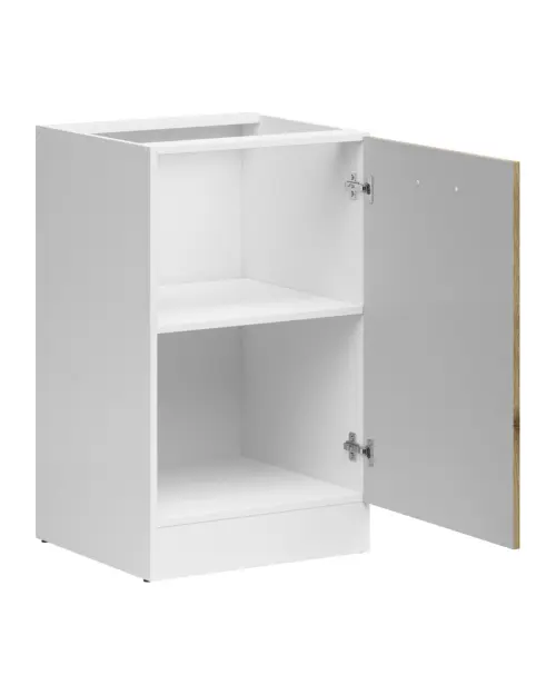 Mueble bajo de cocina Junona Line 50 cm derecho sin encimera roble delano claro