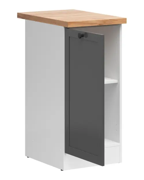 Mueble de cocina bajo Junona Line 40 cm izquierdo grafito con encimera