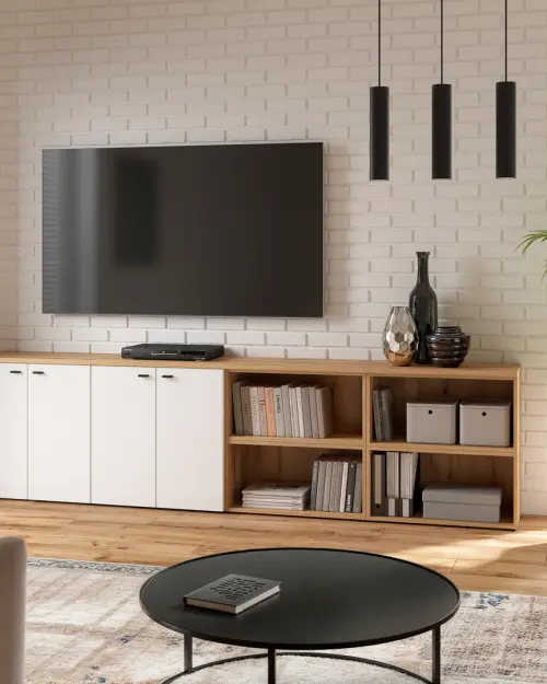 Armario System 64 con 2 puertas blanco