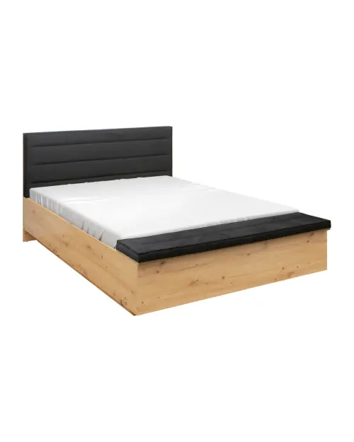 Ліжко Ostia 160x200 з каркасом та нішею дуб артизан