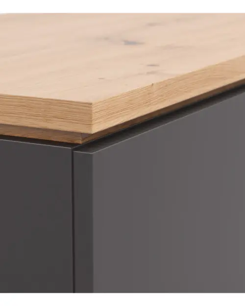 Armario Yamael 100 cm con 4 puertas grafito