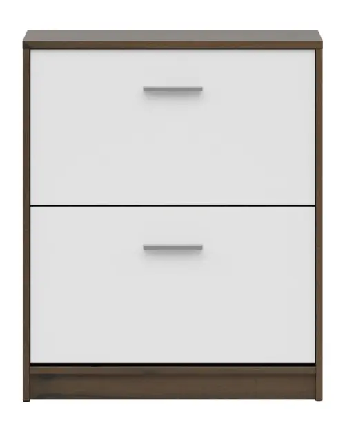 Zapatero Nepo Plus 70 cm con 2 puertas roble noble/blanco