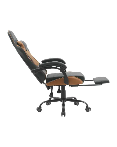 Silla gaming G-Turbo con cojines negro-marrón