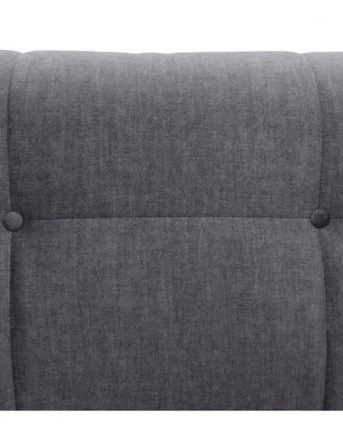 Torent three-seater velvet sofa bed gray