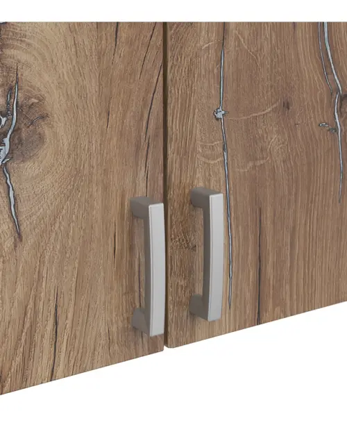 Wardrobe top unit Brando 91 cm with 2 doors dark flagstaff oak