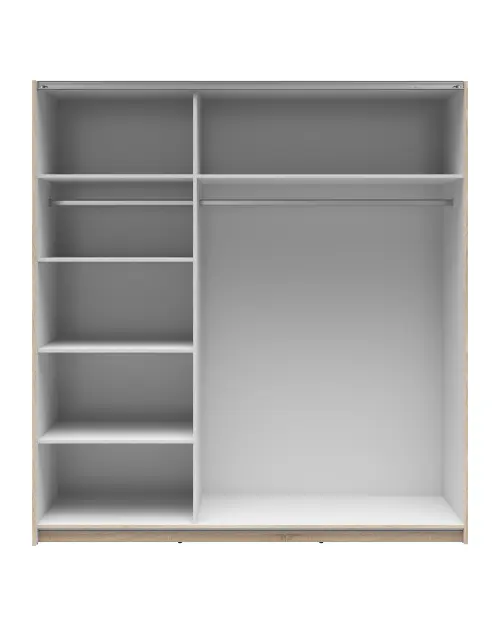 Armario de puertas correderas Tetrix 183 cm roble sonoma