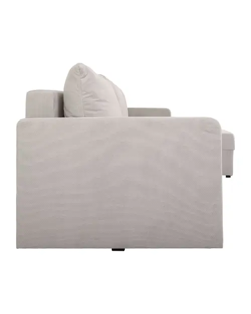 Sofá rinconera universal Imros convertible con arcón taupe