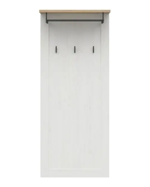 Perchero de pared para recibidor Loksa roble grandson