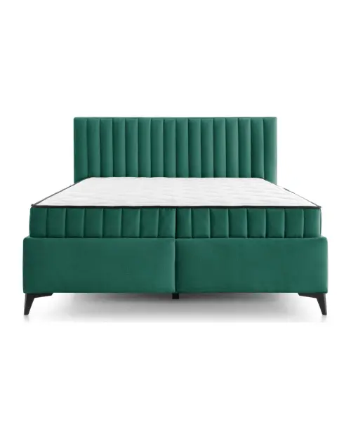 Cama continental Joy 180x200 con contenedores verde