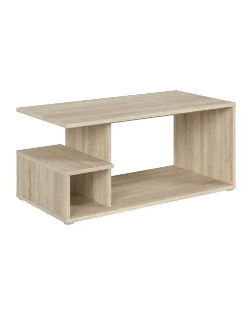Mesa de centro Gato 100x50 con estante roble sonoma