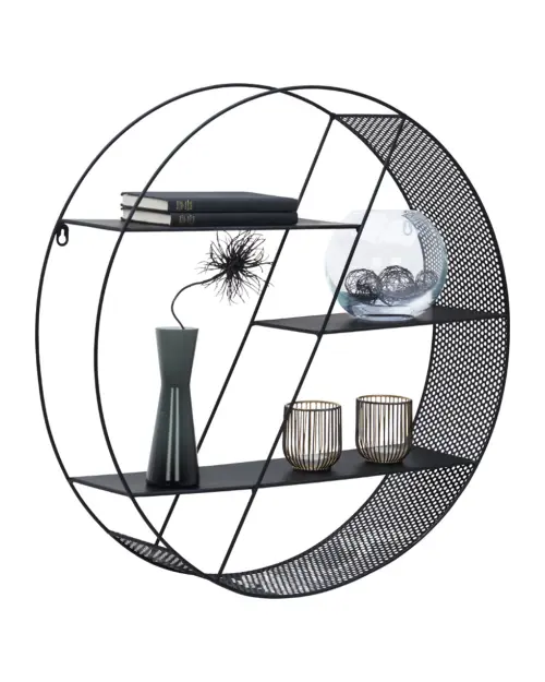 Полка настенная Fuz 60 см черная