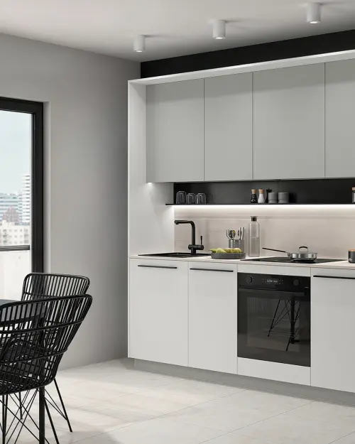 Paneles de acabado para cocina Milino 210 cm blanco alpino