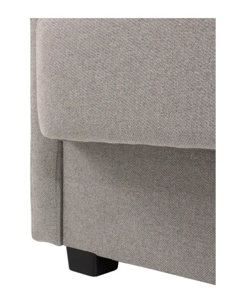 Трехместный раскладной диван Maro с ящиком, серая рогожка