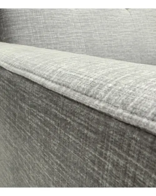 Угловой диван универсальный Lars раскладной с ящиком для белья велюровый серый