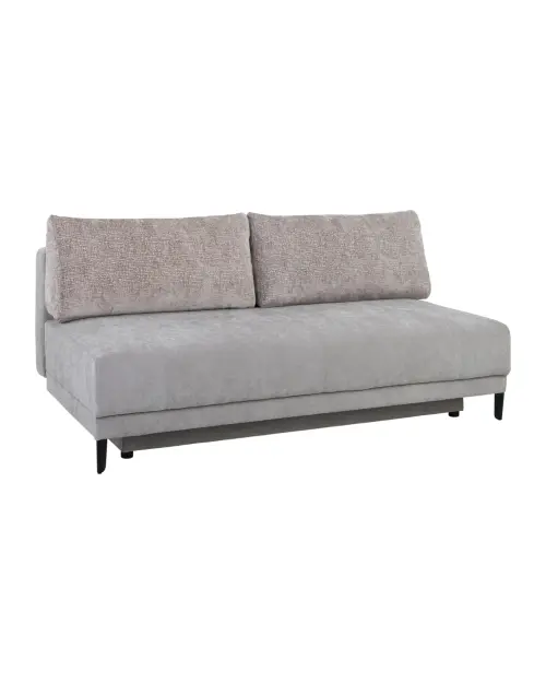 Trzyosobowa sofa rozkładana Sentila z pojemnikiem, beżowa