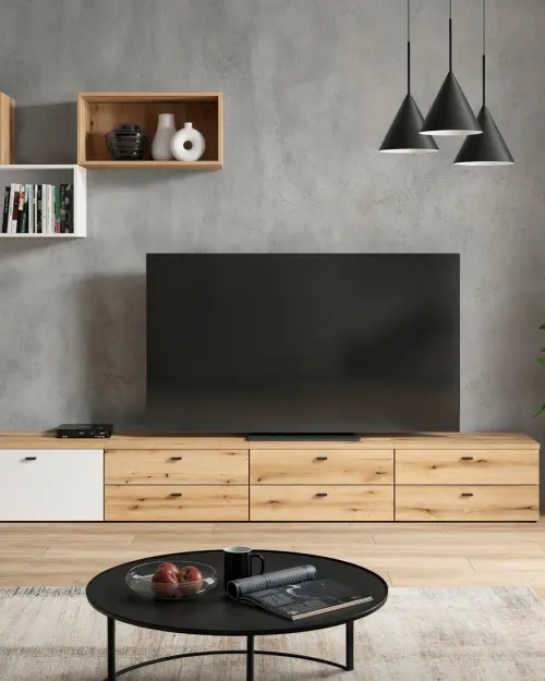 Estantería System 64 cubo roble coast evoke