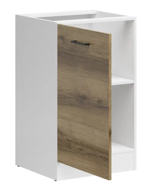 Armario de cocina inferior Junona Line 50 cm izquierdo sin encimera roble delano claro