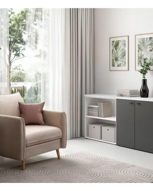 Armario System 64 con 2 puertas blanco