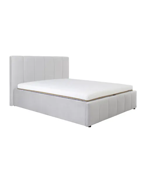 Cama tapizada Lones 160x200 gris