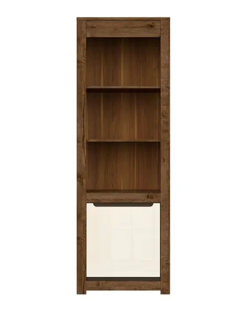 Ruso bookcase 69 cm with doors and 3 shelves april oak